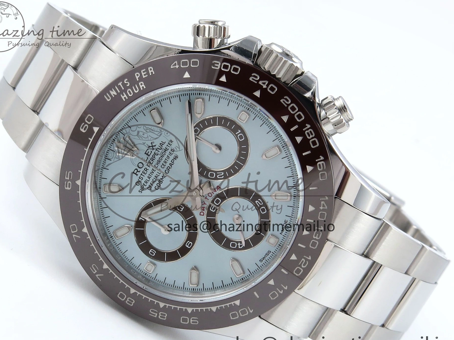 0511 Daytona 116506 VSF 1:1 Best Edition Ice Blue Dial Steel 904L on SS Bracelet DD ZipUp 743